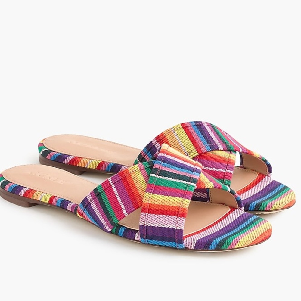 JCREW NWOT Cora rainbow sandal